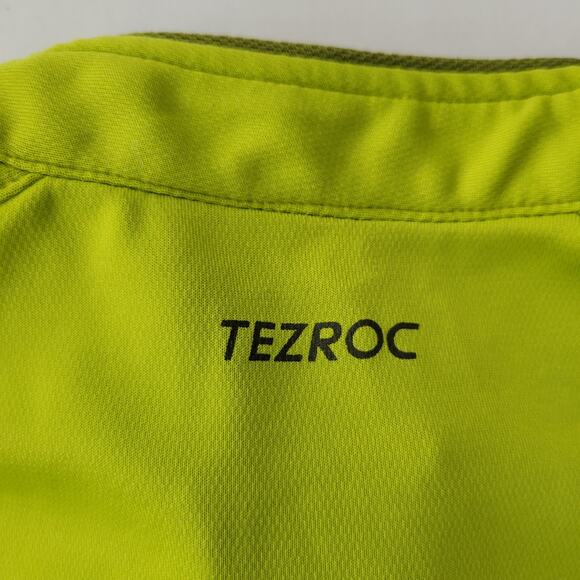 TezRoc 100 Chatreuse Green Qtr Zip Trail Running Athletic Tee Pullover Size XL - Picture 6 of 6